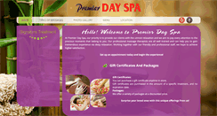 Desktop Screenshot of premierdayspa.net